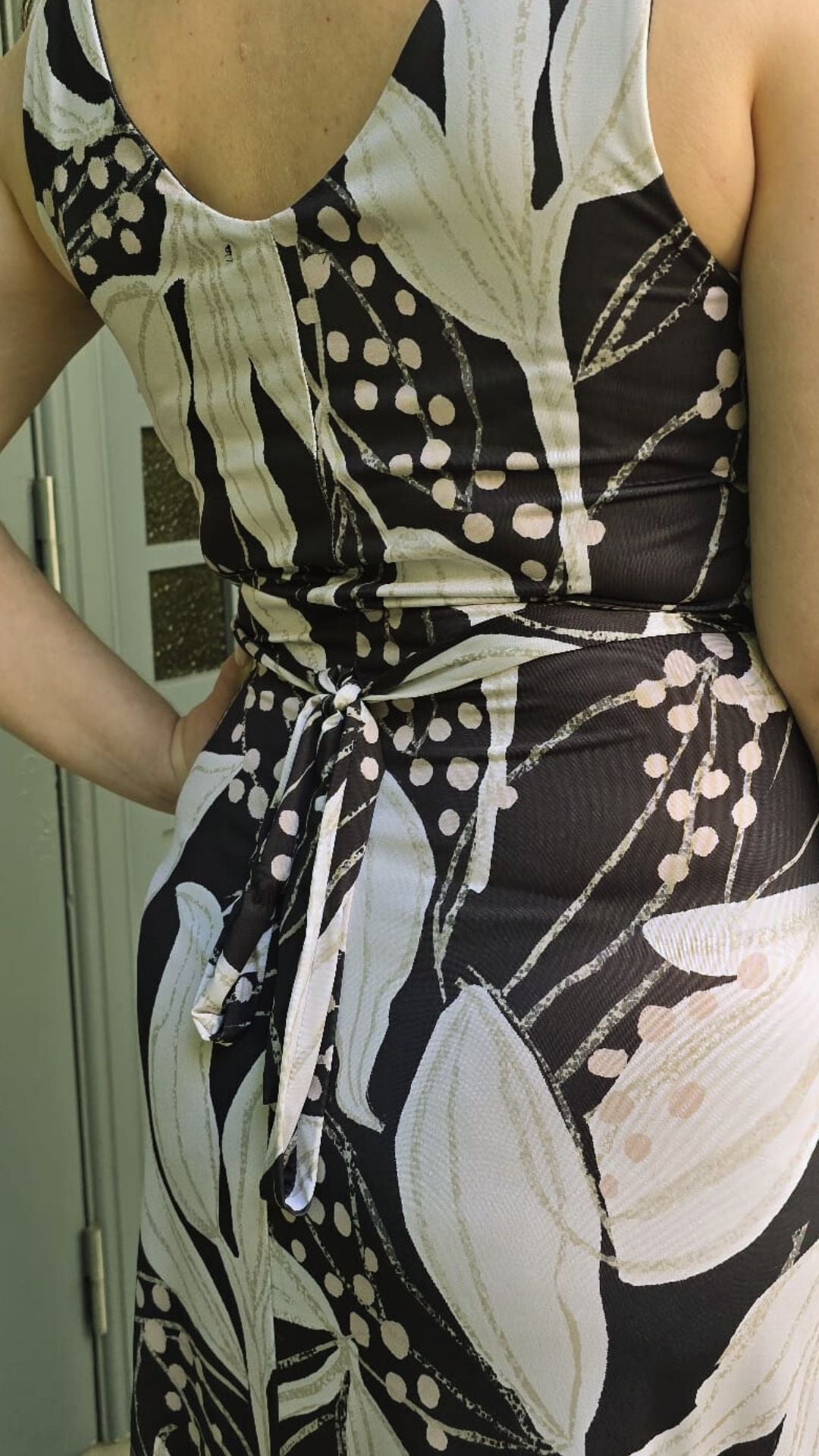 Vestido Negro con flores