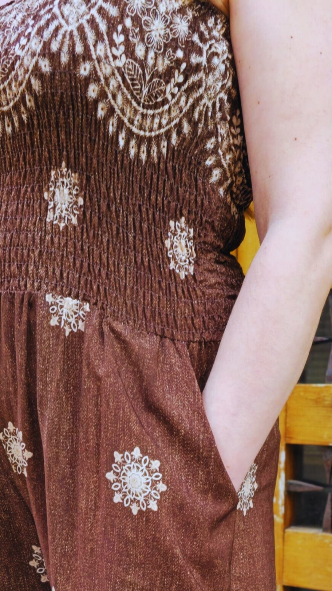 Mono largo estampado