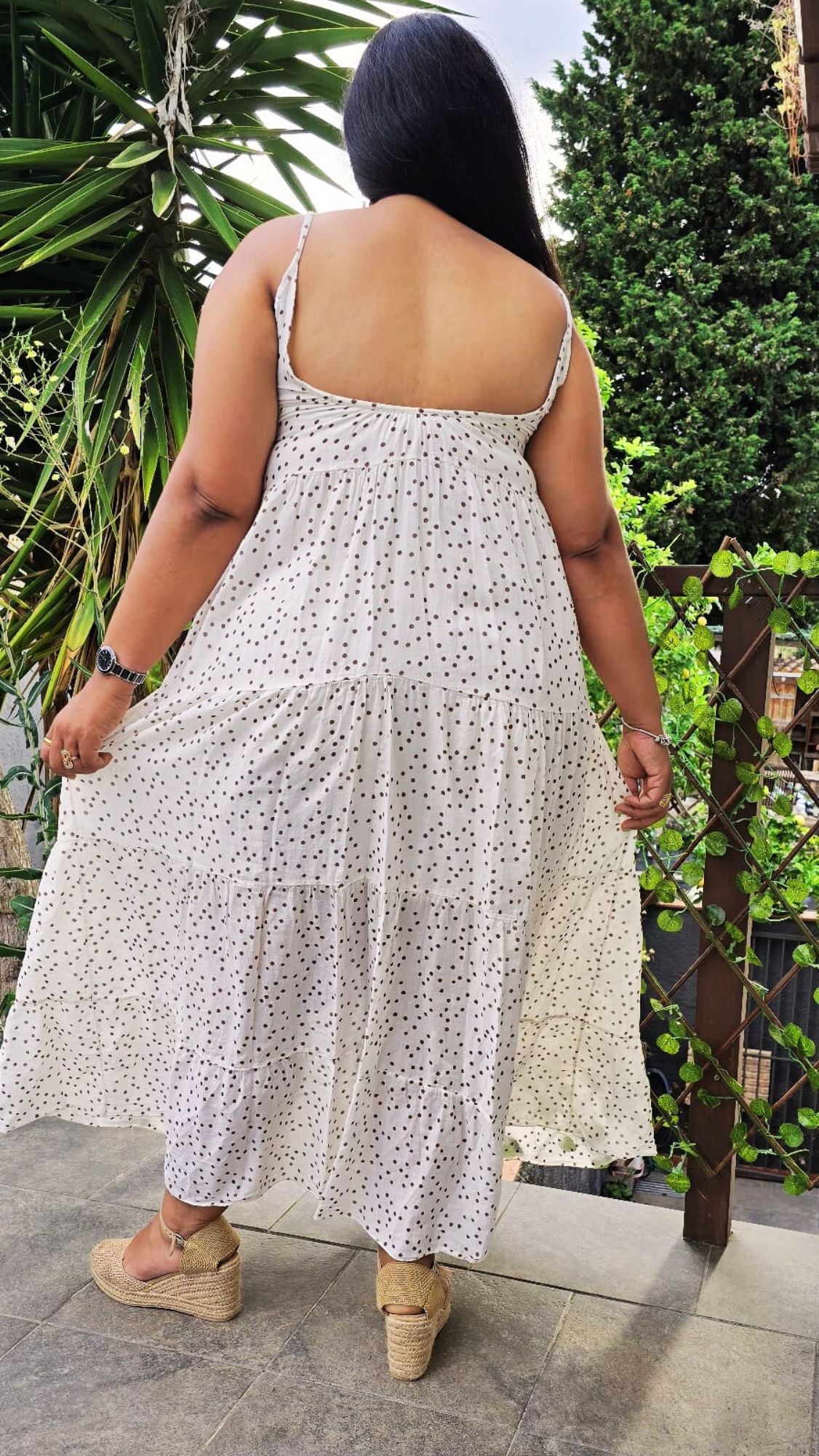Vestido Algodón Lunares