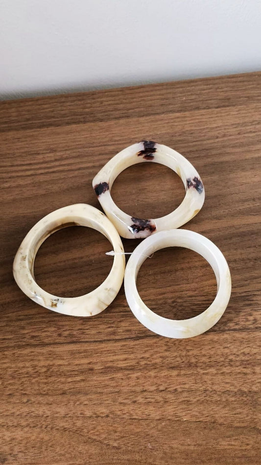 Pulseras de resina Crudo