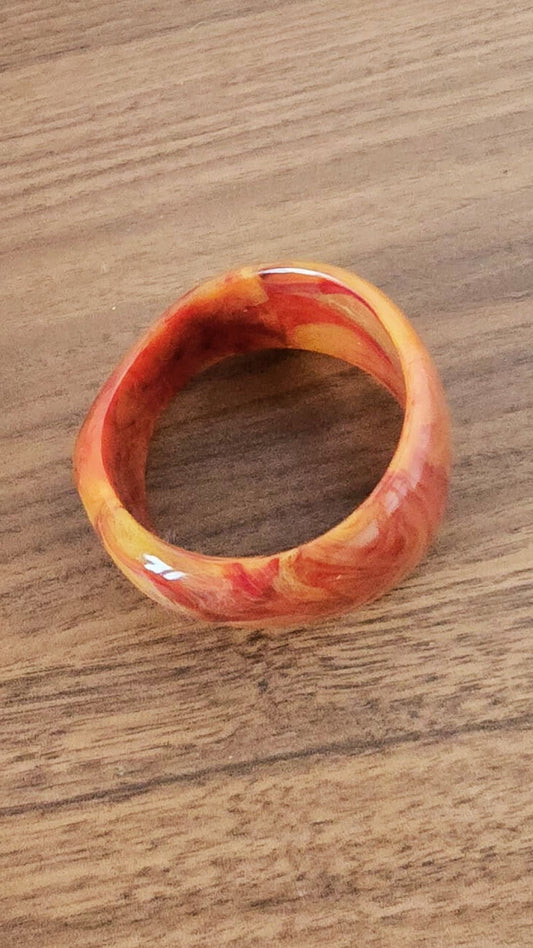 Pulseras de resina tejas