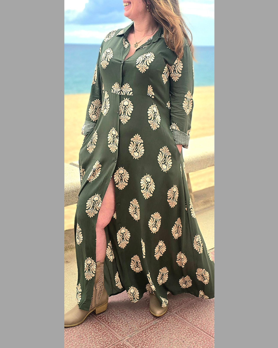 Vestido Largo Viscosa