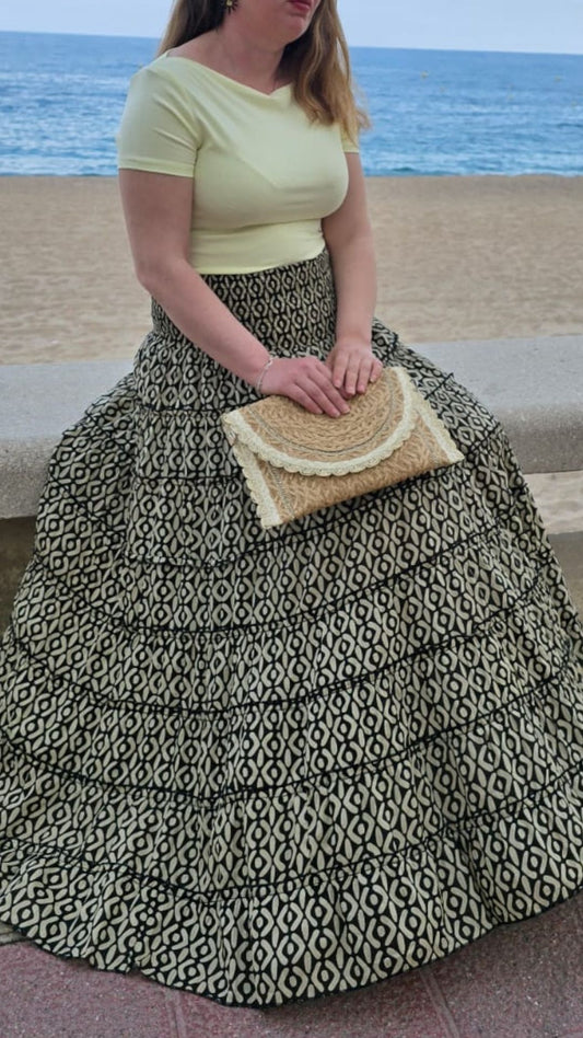 Falda Larga beige