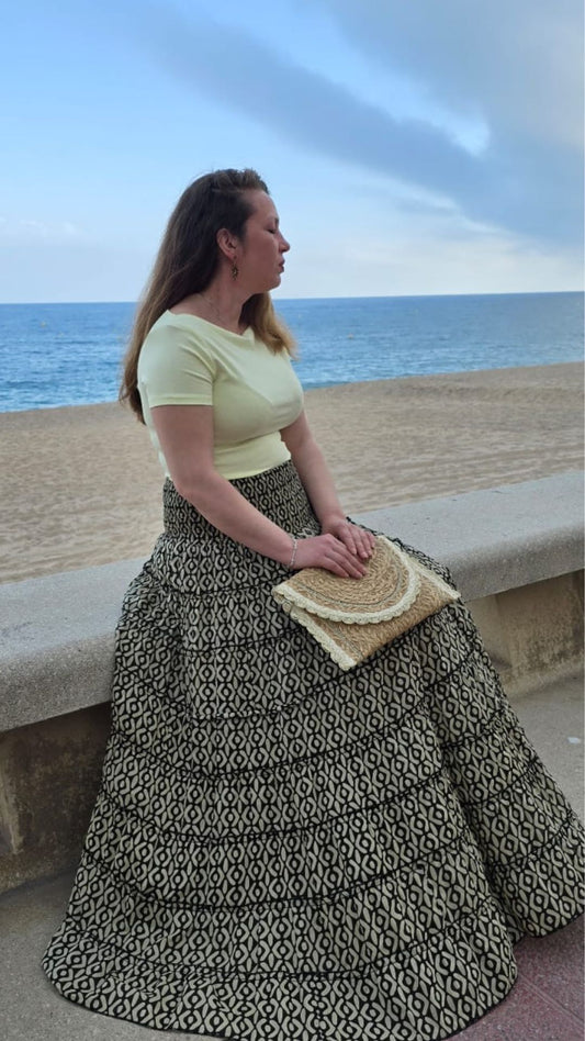 Falda Larga beige