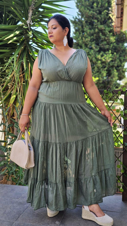 Vestido Largo de escote