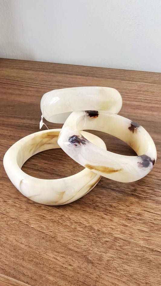 Pulseras de resina Crudo