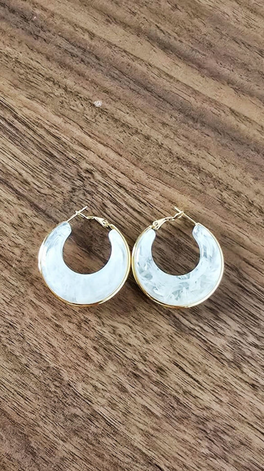 Pendientes aro media luna