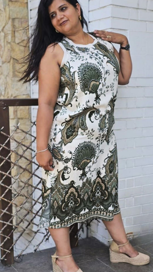 Vestido Recto Verde